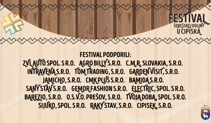 3. fotografia fotogalérie Aktuality / Program a podpora Festivalu Šebešskej doliny u Cipiska 2.08.2025 o 13:30 Areál firmy CIPISEK s.r.o. - foto