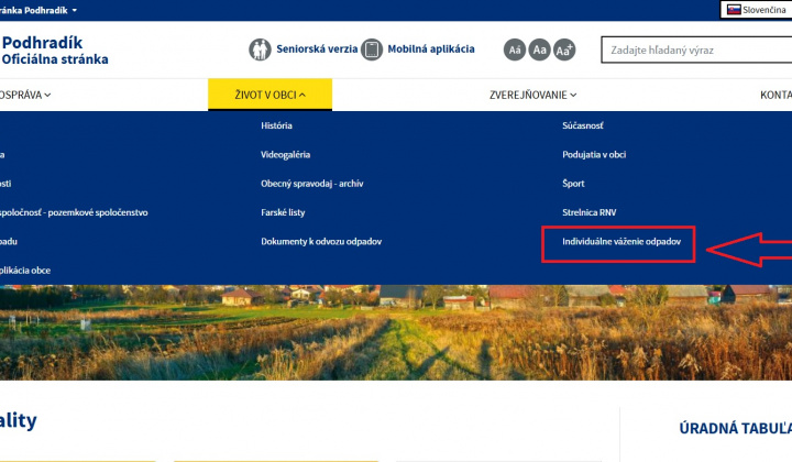 2. fotografia fotogalérie Aktuality / Obrázkový návod k prihláseniu sa do systému individuálneho váženia odpadov. - video