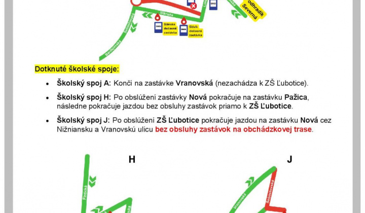 1. fotografia fotogalérie Aktuality / Dopravné obmedzenia a zmena  cestovného poriadku linky č. 13 od 02. 03. 2026 - foto