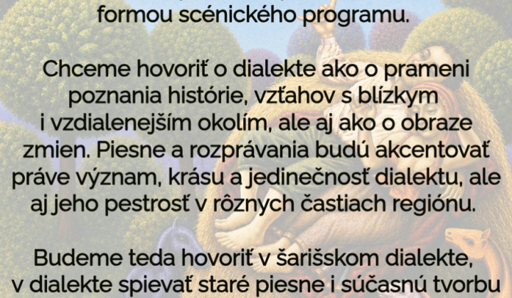 3. fotografia fotogalérie Aktuality / Pozvánka na scénicky program 