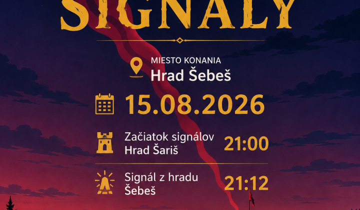 1. fotografia fotogalérie Aktuality / Šarišské hradné signály na hrade Šebeš 15.08.2026 o 21:00 hod - foto