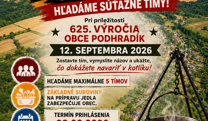1. fotografia fotogalérie Aktuality / Vyhlásenie súťaže ''Kotlík OPEN'' Deň obce Podhradík - foto