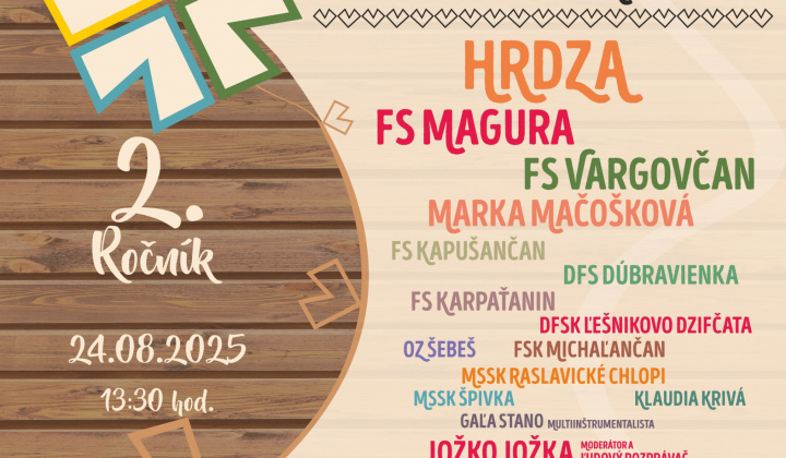 Fotka - Festival Šebešskej doliny u Cipiska 24.08.2025 o 13:30 hod - informácie o vstupenkách
