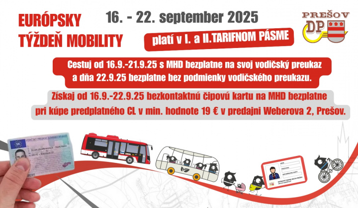 Fotka - Európsky týždeň mobility 16. - 22. september 2025